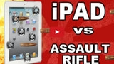 New iPad Destroyed With Tech Assassin HK53 Assault Rifle [Video]