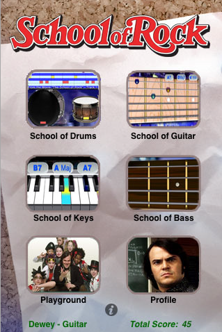 School of Rock iPhone Application