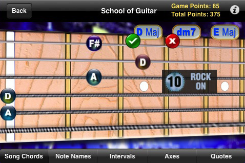 School of Rock iPhone Application