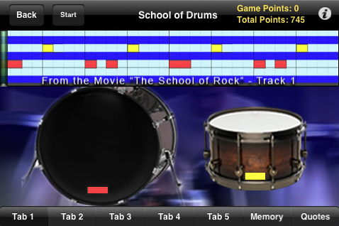 School of Rock iPhone Application