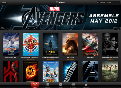 iTunes Movie Trailers App Updated for the New iPad&#039;s Retina Display