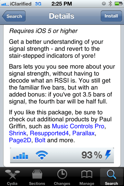 Tweak Makes Your iPhone Signal Bars More Accurate