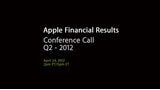 Apple Announces Second Quarter Conference Call
