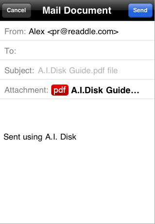 A.I.Disk for iPhone Connects To MobileMe iDisk