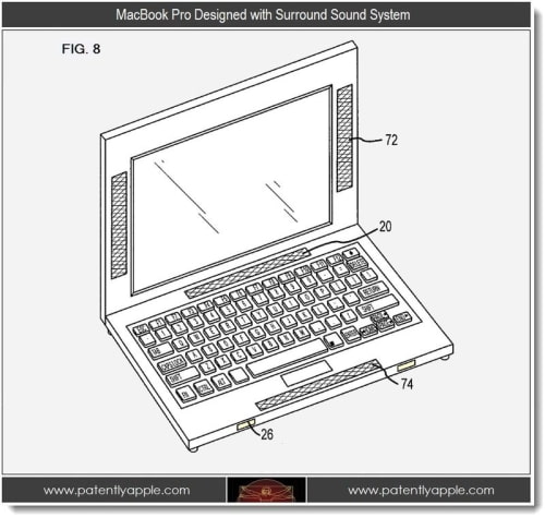 Patent Details Surround Sound System for MacBook Pro