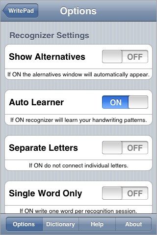 WritePad - Advanced iPhone Handwriting Recognition