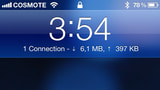 Data Usage Monitor Shows Data Usage on Your Status Bar