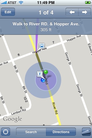 iPhone 2.2 Firmware Adds Public Transit/Walking Directions