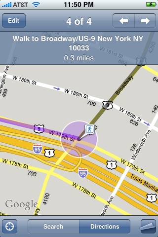 iPhone 2.2 Firmware Adds Public Transit/Walking Directions