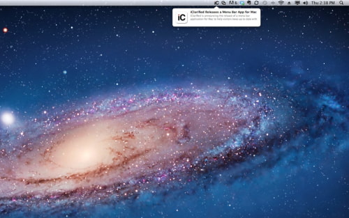 The iClarified Menu Bar App for OS X is Now Available on the Mac App Store