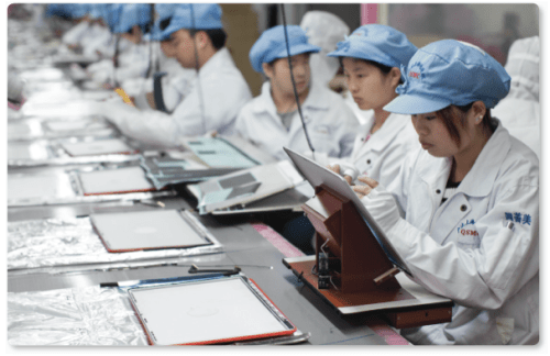 Produtos da Apple tem que ser fabricado na China por causa da raridade da terra.
