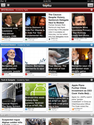 Taptu Social News Reader for iOS Gets iPad Retina Display Supprt, Device Syncing