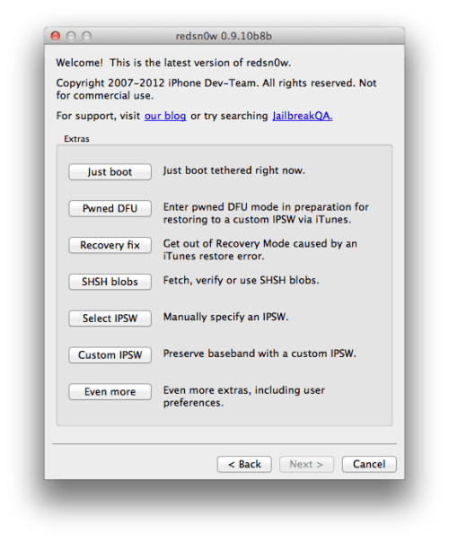 RedSn0w Can Perform a Tethered Jailbreak of Older Devices on iOS 5.1.1