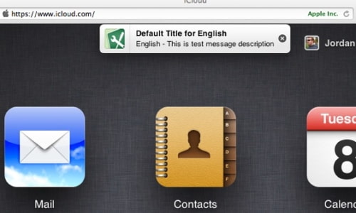 Apple Tests Notifications on iCloud Website