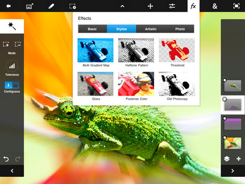 Adobe Photoshop Touch Gets New Effects, Export to PSD/PNG, More