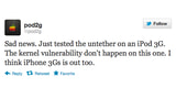 Pod2g's Untether Not Working for iPod 3G, iPhone 3GS