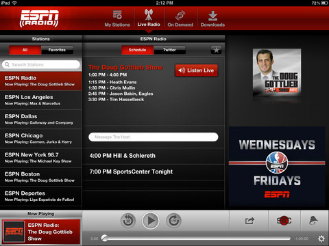 ESPN Radio for iOS Adds Offline Listening Capabilities