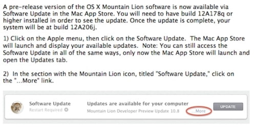 Apple Releases Update to OS X Mountain Lion Developer Preview 3 Apple Releases Update to OS X Mountain Lion Developer Preview 3