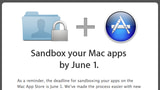 Apple Reminds Developers of June 1st Deadline to Sandbox Mac App Store Apps