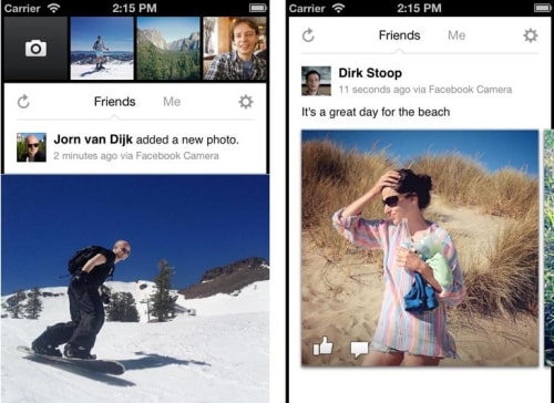 Facebook Launches Camera App for iPhone