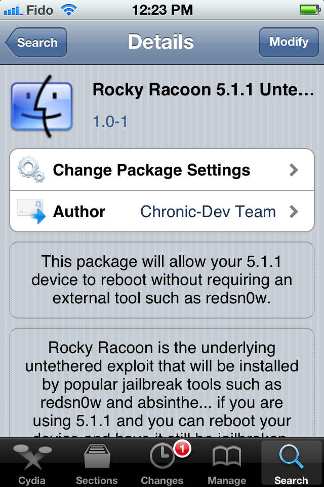 Rocky Racoon Package Untethers Your Previously Tethered Jailbreak