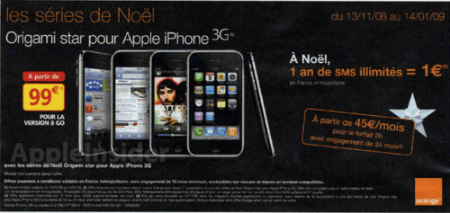 Orange to Sell 3G iPhone for 99 Euros