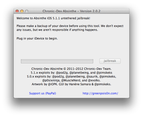 Lanzamiento del Absinthe 2.0.2 Jailbreak el Nuevo Firmware del iPhone 4