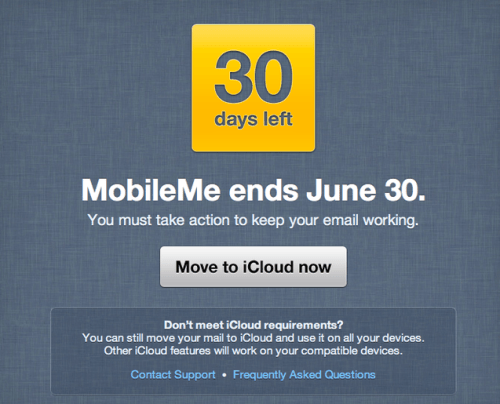 Apple Warns Users That MobileMe Ends June 30th