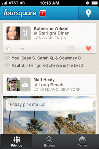 Foursquare Releases Completely Re-imagined iPhone App 