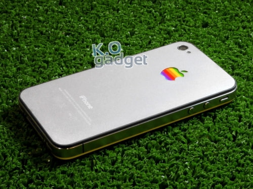 Vintage Apple Logo Aluminum Back Panel for iPhone 4/4S [Video] 