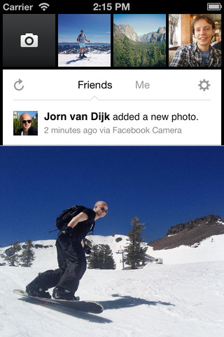 Facebook Camera App for iPhone Updated