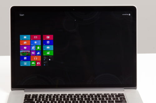 Windows 8 werkend op een Retina Display MacBook Pro [Images]