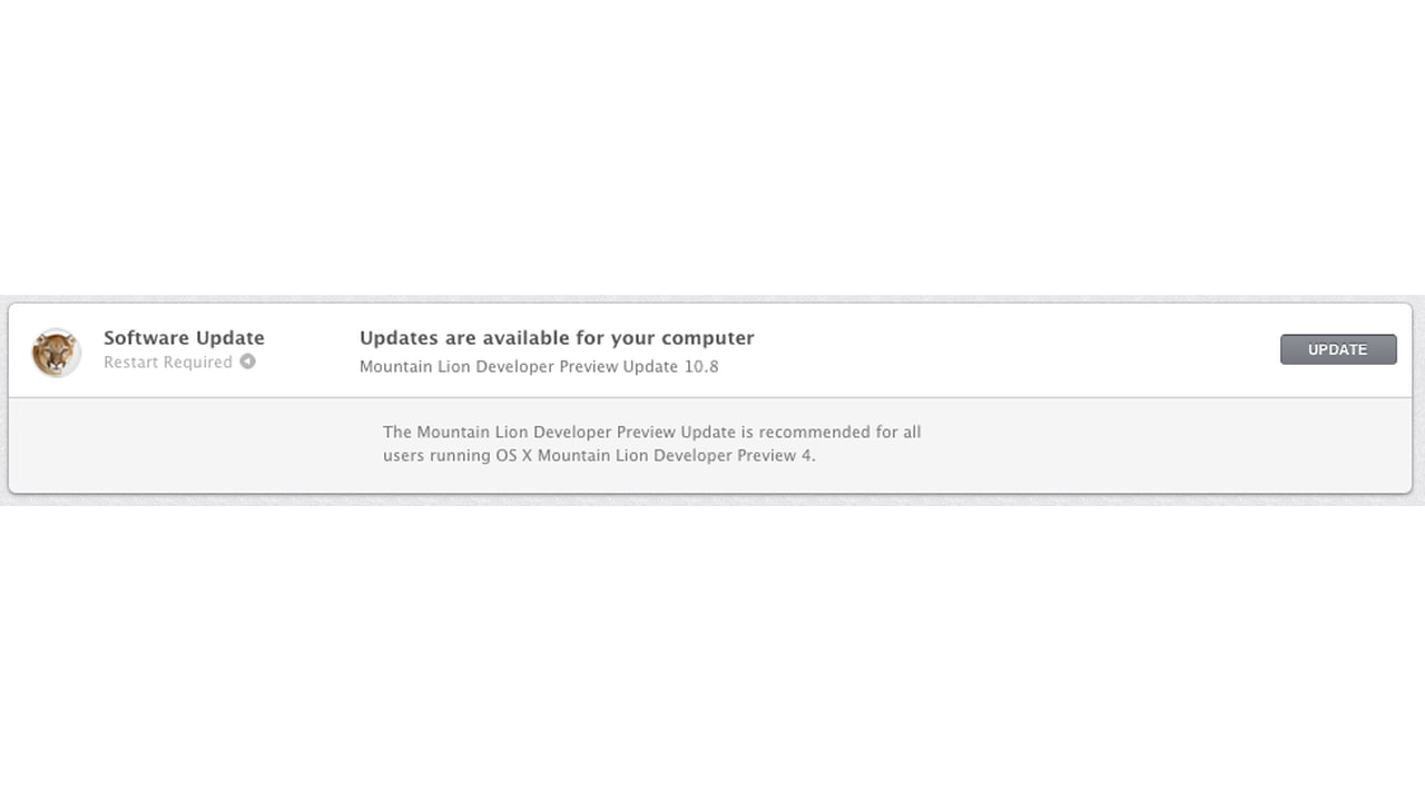Apple Releases Update to OS X Mountain Lion Developer Preview 4 ...