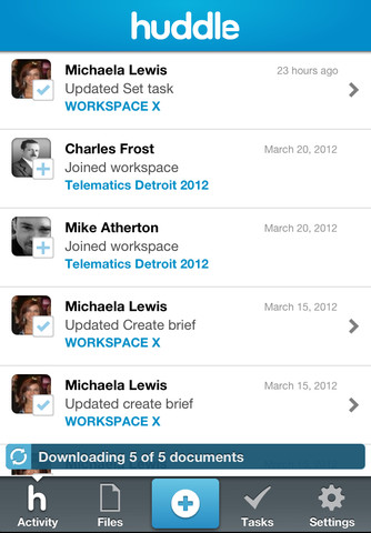 Huddle Enterprise Collaboration App Gets iPad Support