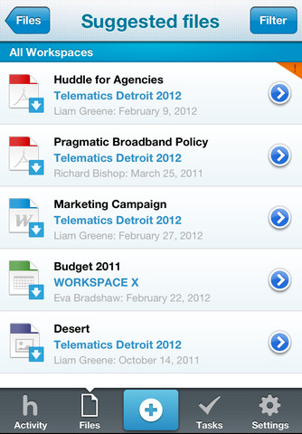 Huddle Enterprise Collaboration App Gets iPad Support