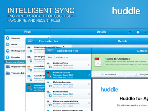 Huddle Enterprise Collaboration App Gets iPad Support