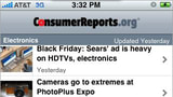 Consumer Reports Application For iPhone