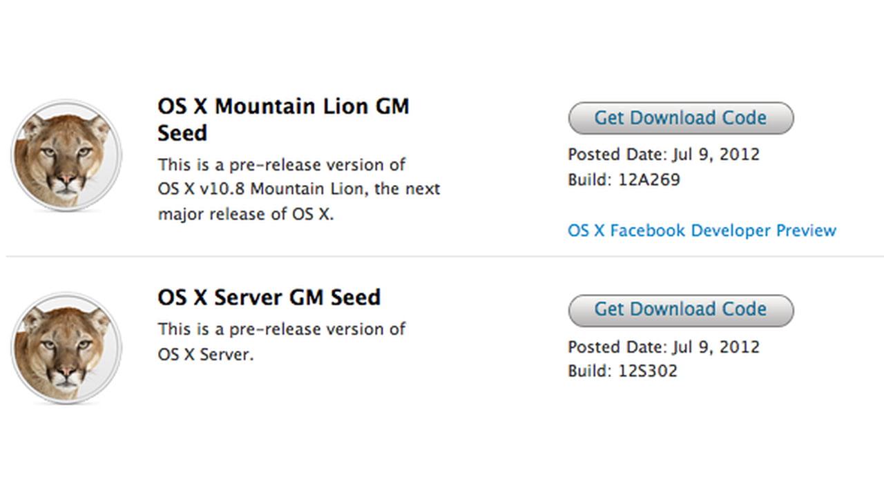 Apple Releases OS X Mountain Lion GM Seed to Developers - iClarified