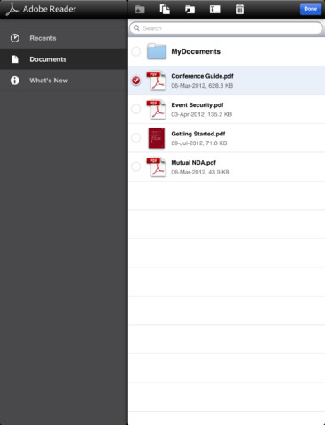 قابلیت های جدید Adobe Reader برای iOS 