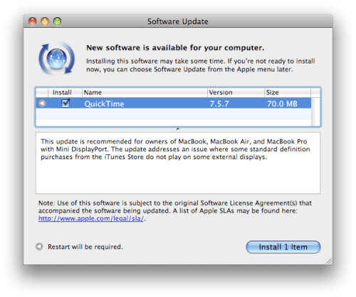 Apple Releases QuickTime 7.5.7