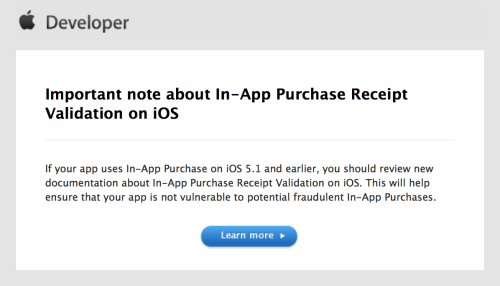 Apple Announces iOS 6 Will Fix In-App Purchases Hack