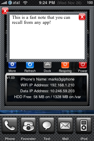 SBSettings 1.0.4 Adds Notepad Widget