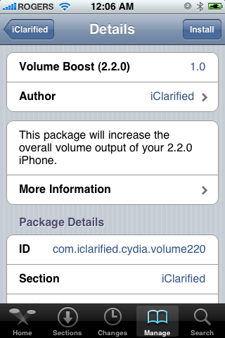 Volume Boost para iPhones con Firmware 2.2