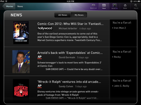 Fanhattan for iOS Adds Access to HBO Go, Cinemax, CW, NBC