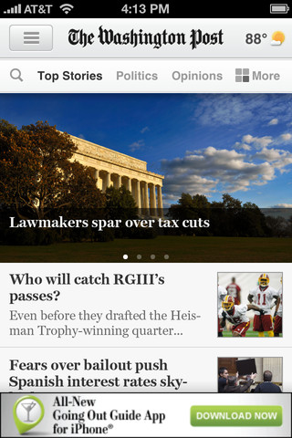 Washington Post Redesigns Its App for the iPhone