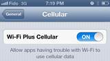 iOS 6 Offers New Wi-Fi Plus Cellular Mode