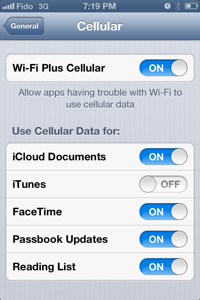 iOS 6 Offers New Wi-Fi Plus Cellular Mode