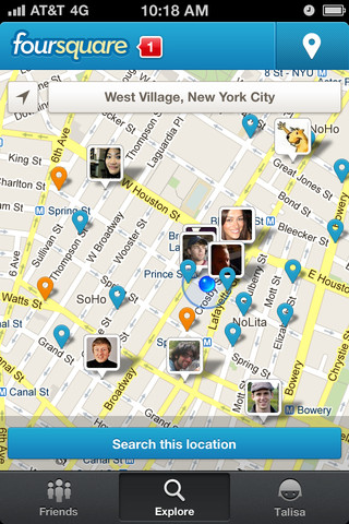 Foursquare Brings Nearby Friends View Back to iOS App