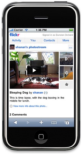 Flickr Mobile Improved for iPhone