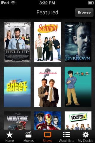 Crackle App Gets Updated With New Design, AirPlay Support